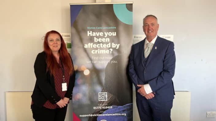 Commissioner Grunshaw and Gemma Smith