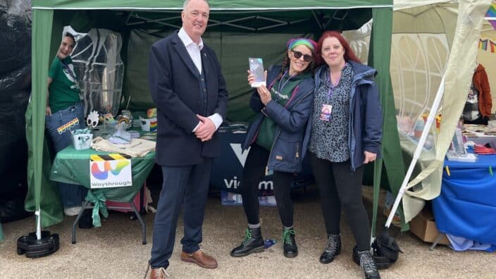 Commissioner with Victim Care Lancashire team