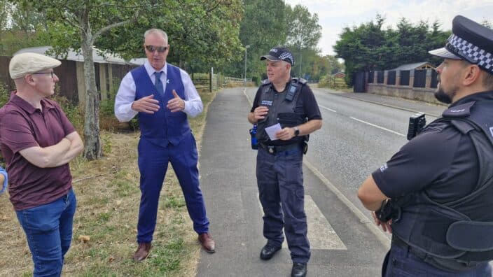 Commissioner Grunshaw Visits Banks