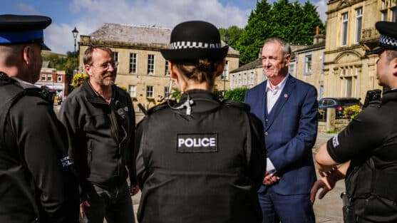 PCC Clive Grunshaw with Andy MacNae MP in Rossendale