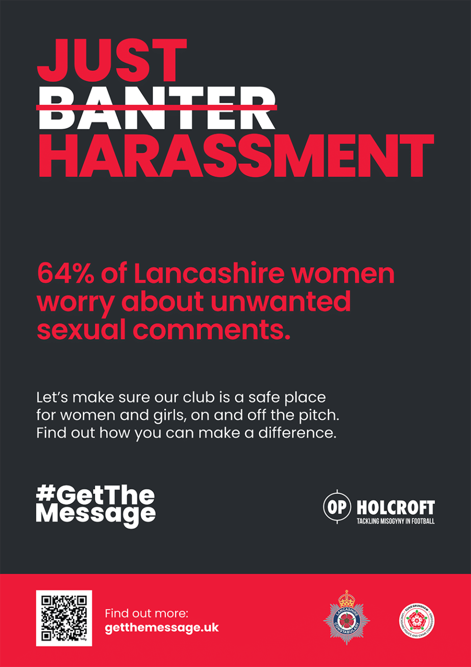 Just banter - just harassment - campaign graphic